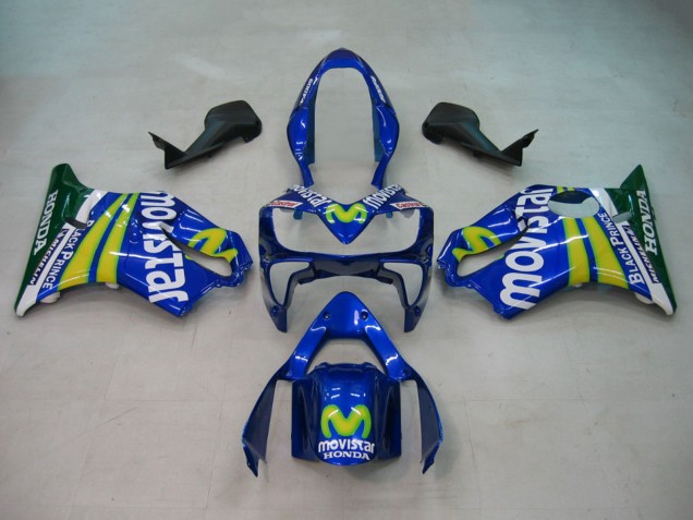 Carenados Moto Honda CBR600 F4i 2004-2007 - Azul Amarillo Verde MoviStar