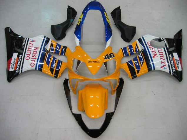 Carenados Moto Honda CBR600 F4i 2004-2007 - Amarillo Azul Blanco Negro Nastro Azzurro