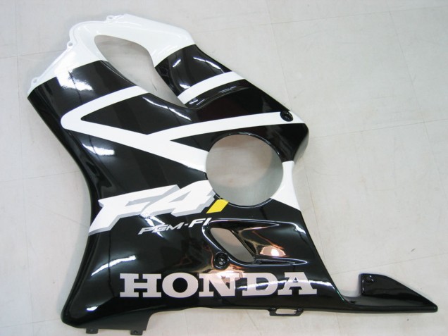 Carenado Moto Honda CBR600 F4i 2004-2007 - Blanco Negro Brillante