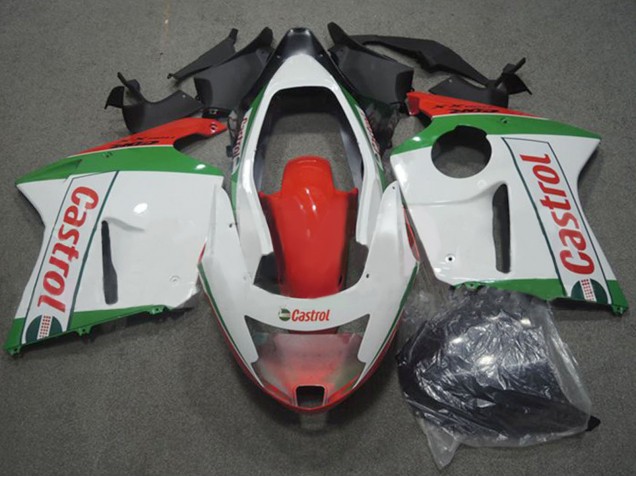 Carenados Moto Honda CBR1100XX Blackbird 1996-2007 - Blanco Rojo Verde Castrol