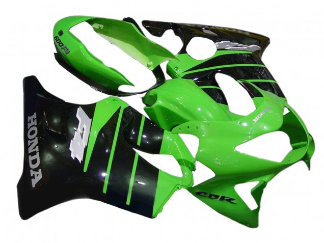 Carenados Moto Honda CBR600 F4 1999-2000 - Verde Negro Brillante