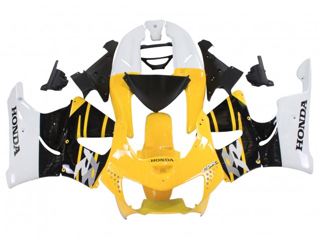 Carenados Moto Honda CBR900RR 919 1998-1999 - Blanco Amarillo Negro Brillante
