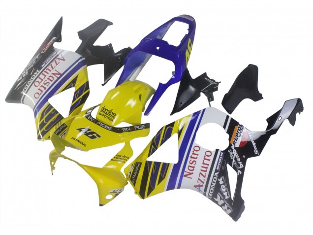 Carenados Moto Honda CBR900RR 954 2002-2003 - Azul Amarillo Negro Brillante Rojo Nastro Azzurro 46