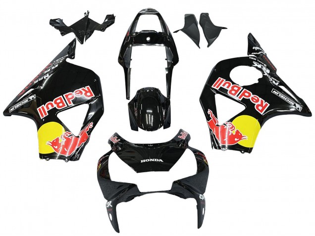 Carenados Moto Honda CBR900RR 954 2002-2003 - Negro Brillante Amarillo Rojo Bull Michelin