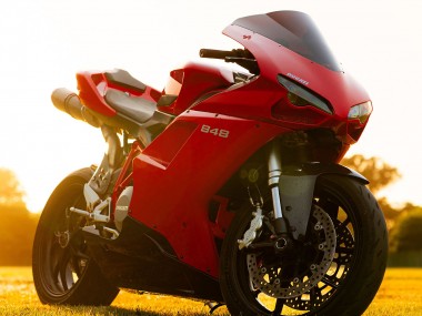 Carenados Moto Ducati 848 2007-2014 - Rojo Negro Brillante