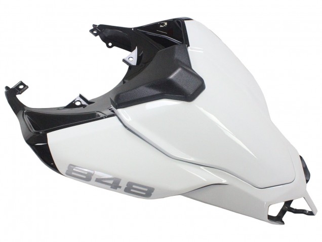 Carenados Moto Ducati 848/1098/1198 2007-2014 - Blanco Negro Brillante Corse