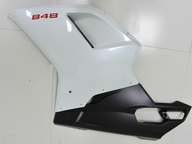 Carenados Moto Ducati 848 2007-2014 - Blanco Negro Mate