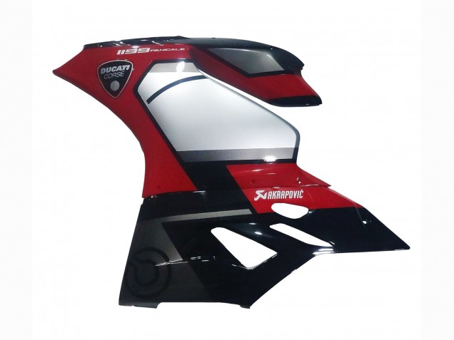Carenados Moto Ducati 1199 2011-2014 - Rojo Plata Negro
