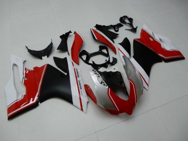 Carenados Moto Ducati 1199 2011-2014 - Blanco Rojo Negro Mate