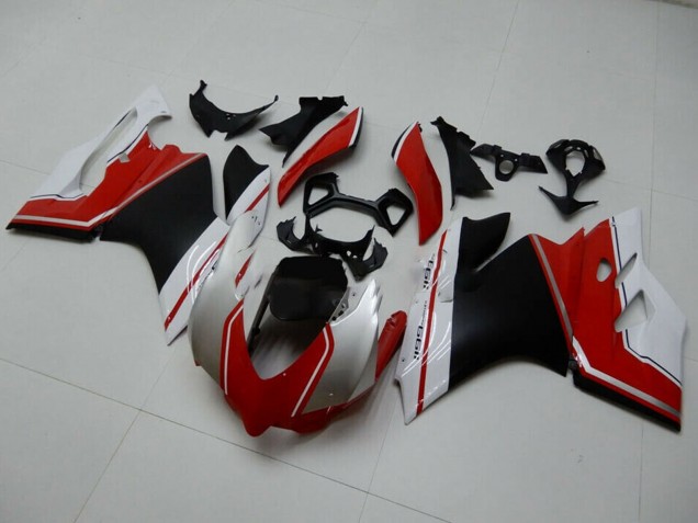 Carenados Moto Ducati 1199 2011-2014 - Blanco Rojo Negro Mate