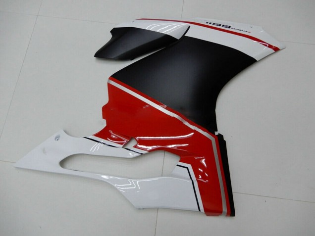 Carenados Moto Ducati 1199 2011-2014 - Blanco Rojo Negro Mate