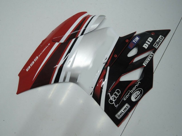 Carenado Moto Ducati Panigale 899 2011-2014 - Blanco Rojo Negro Brillante