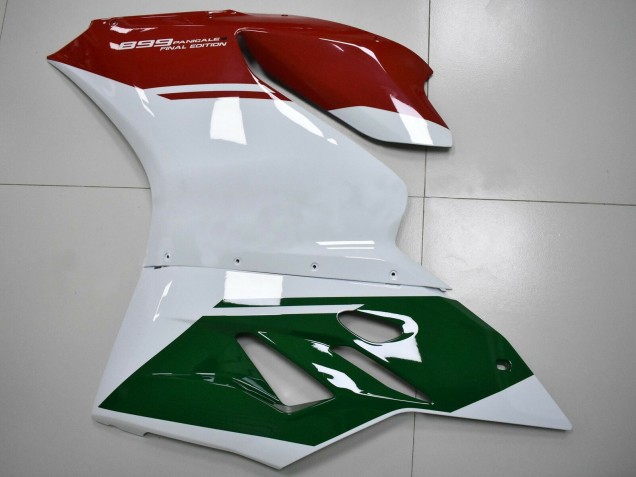 Carenados Moto Ducati Panigale 899 2011-2014 - Blanco Rojo Verde Oscuro