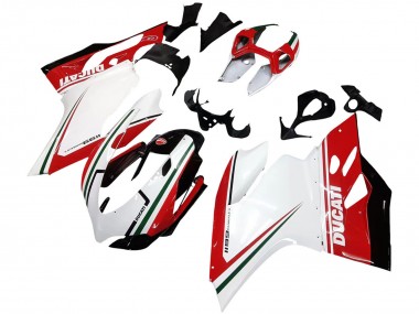 Carenados Moto Ducati 1199 2011-2014 - Blanco Rojo Verde Negro Brillante