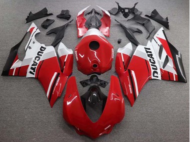 Carenado Moto Ducati 959 2015-2020 - Blanco Rojo Negro Brillante