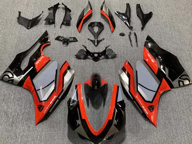 Carenados Moto Ducati 959 2015-2020 - Plata Rojo Negro Brillante