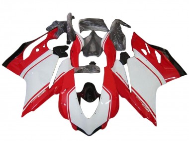 Kits Carenado Moto Ducati 959 2015-2020 - Blanco Rojo Negro Brillante