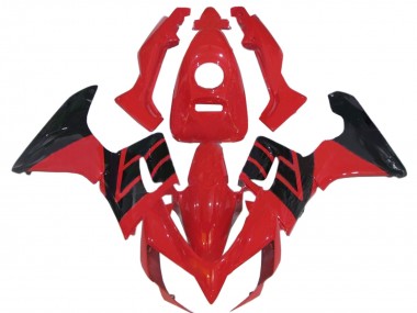 Carenados Moto Honda CBR125R 2002-2006 - Rojo Negro Brillante Raya