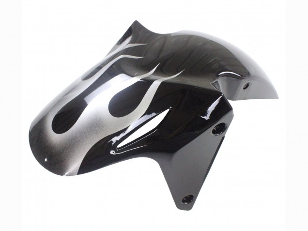 Carenados Moto Honda CBR500R 2013-2015 - Negro Brillante Plata Llama