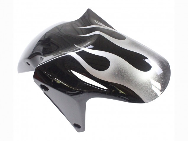 Carenados Moto Honda CBR500R 2013-2015 - Negro Brillante Plata Llama