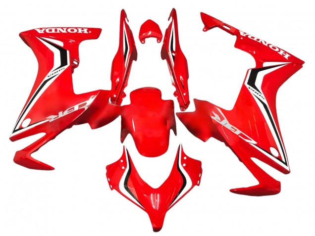 Carenados Moto Honda CBR500R 2013-2015 - Rojo Blanco Negro Raya