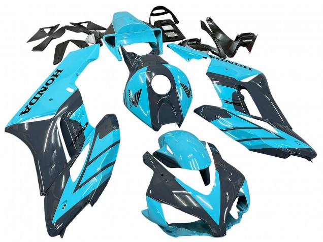 Carenados Moto Honda CBR1000RR 2004-2005 - Azul Claro Negro Brillante