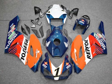Carenados Moto Honda CBR1000RR 2004-2005 - Naranja Blanco Rojo Azul Repsol