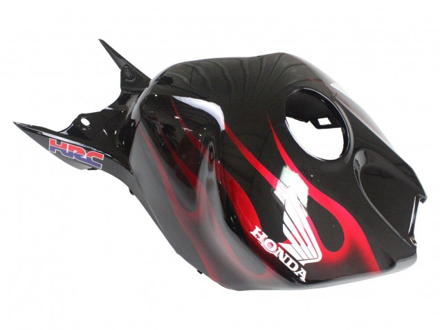 Carenados Moto Honda CBR1000RR 2006-2007 - Negro Brillante Amarillo Rojo Llama