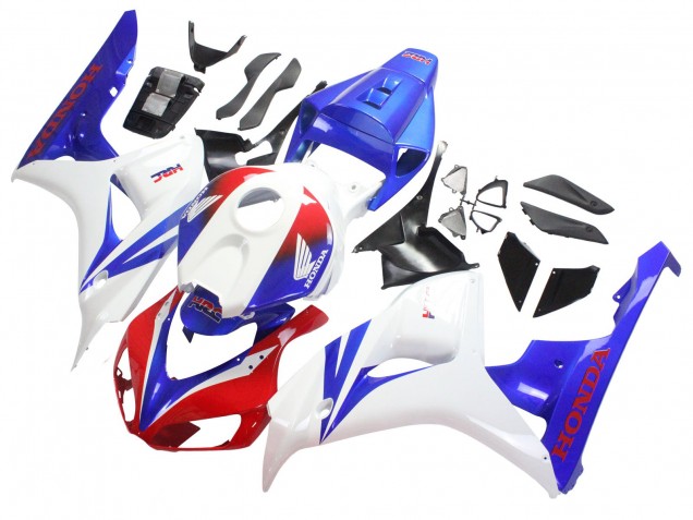 Carenado Moto Honda CBR1000RR 2006-2007 - Blanco Rojo Azul HRC