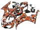 Carenados Moto Honda CBR1000RR 2006-2007 - Negro Naranja Plata Camouflage