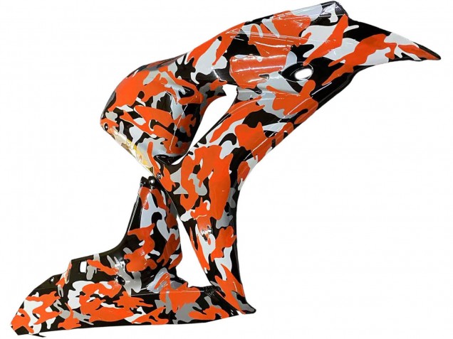 Carenados Moto Honda CBR1000RR 2006-2007 - Negro Naranja Plata Camouflage