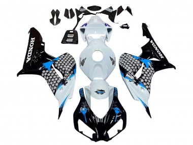 Carenado Moto Honda CBR1000RR 2006-2007 - Blanco Azul Negro Brillante