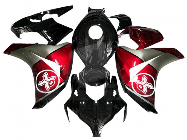 Carenados Moto Honda CBR1000RR 2008-2011 - Gris Rojo Negro Brillante