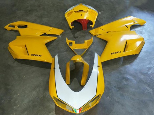 Carenados Moto Kawasaki EX250 2008-2012 - Blanco Amarillo