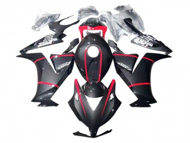 Carenados Moto Honda CBR1000RR 2012-2016 - Negro FibraCarbono Rojo