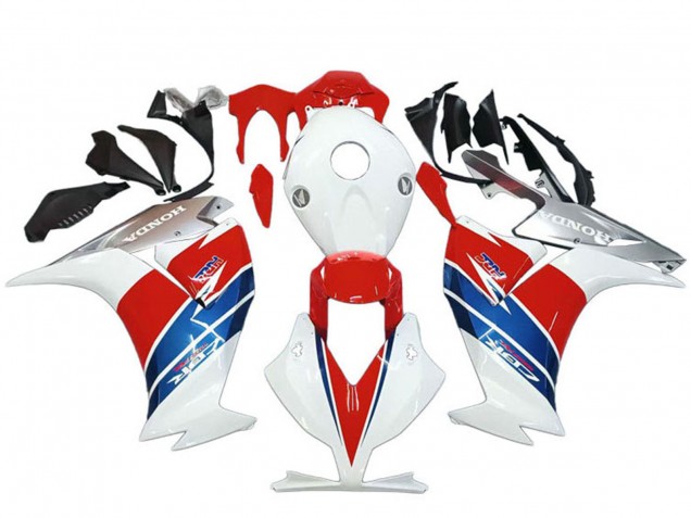 Carenados Moto Honda CBR1000RR 2012-2016 - Blanco Plata Azul Rojo