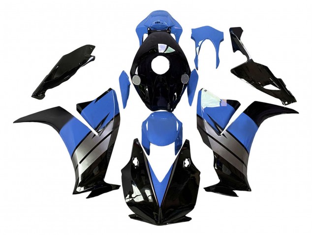 Carenados Moto Honda CBR1000RR 2012-2016 - Azul Claro Plata Negro Brillante