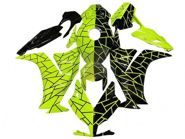 Carenados Moto Honda CBR1000RR 2012-2016 - Fluorescent Verde Negro Brillante