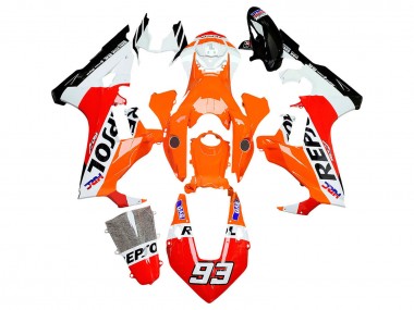 Carenados Moto Honda CBR1000RR 2017-2023 - Blanco Naranja Rojo Negro Brillante HRC Repsol 93
