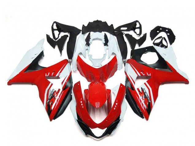 Carenado Moto Suzuki GSXR 1000 2009-2016 - Blanco Rojo Negro