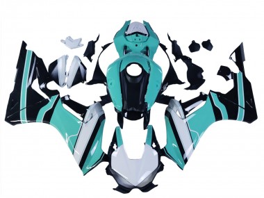 Carenados Moto Honda CBR1000RR 2017-2023 - Blanco Azul Claro Negro Brillante