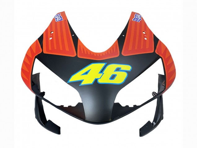 Carenados Moto Honda CBR600RR 2003-2004 - Negro Mate Naranja Repsol Rossi 46