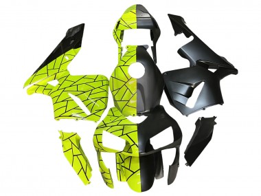 Carenados Moto Honda CBR600RR 2003-2004 - Fluorescent Verde Negro Mate