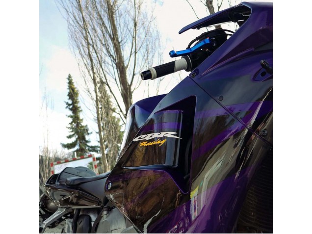 Carenados Moto Honda CBR600RR 2003-2004 - Azul Oscuro Negro Brillante