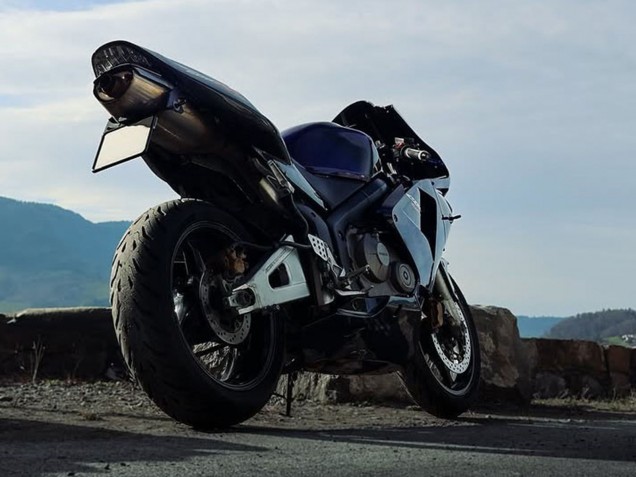 Carenados Moto Honda CBR600RR 2003-2004 - Azul Oscuro Negro Brillante