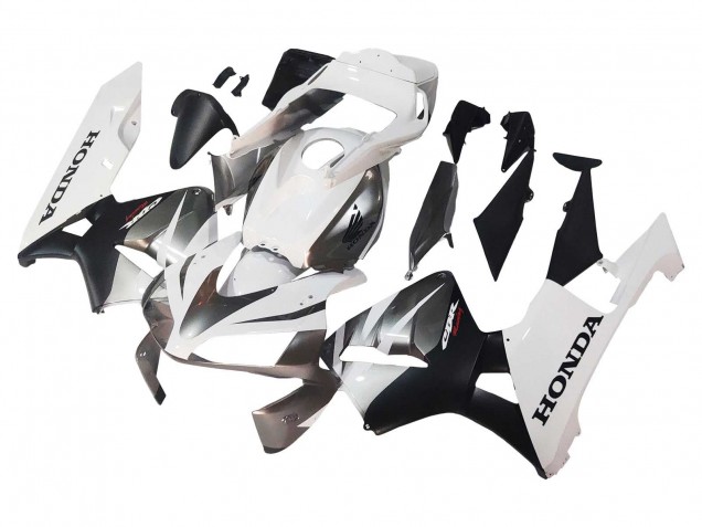 Carenados Moto Honda CBR600RR 2003-2004 - Blanco Negro Mate Carrera
