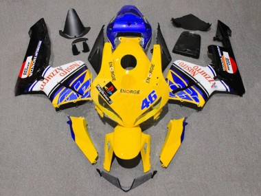 Carenados Moto Honda CBR600RR 2005-2006 - Amarillo Azul Blanco Nastro Azzurro 46