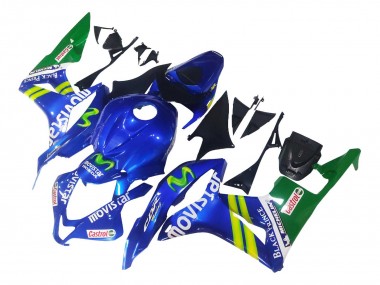 Carenados Moto Honda CBR600RR 2007-2008 - Azul Verde MoviStar Castrol