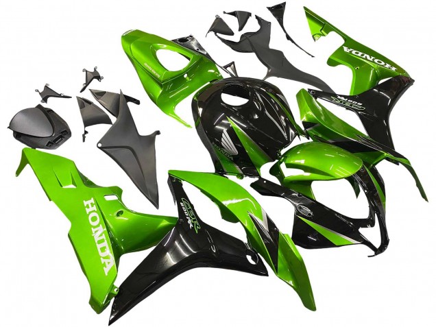 Kits Carenado Moto Honda CBR600RR 2007-2008 - Verde Negro Brillante