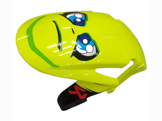 Carenados Moto Honda CBR600RR 2007-2008 - Verde Amarillo Negro Brillante Tiburón 46